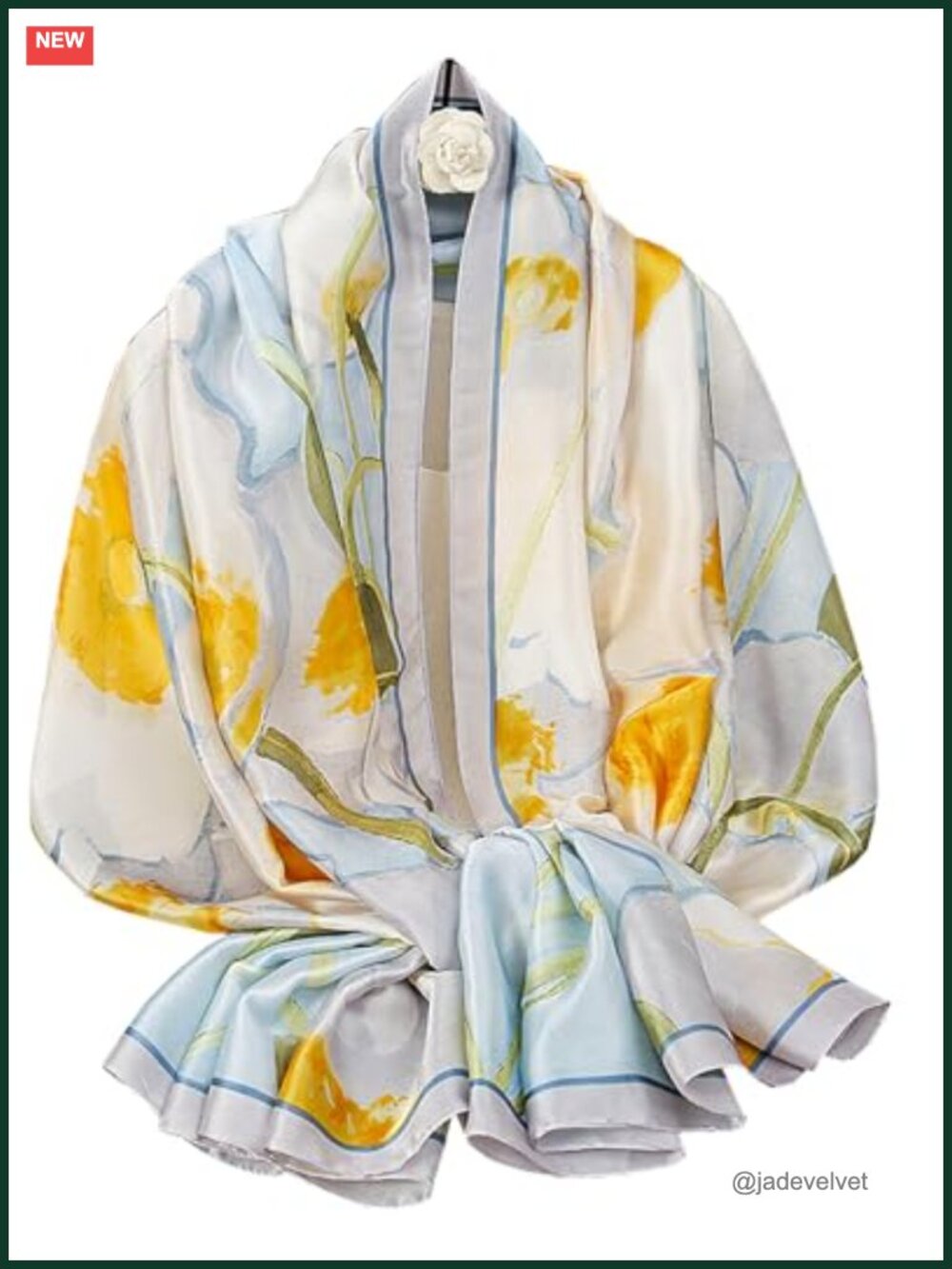 Long Silky Evening Scarf Shawl Wrap for Women Dressy Formal Lightweight